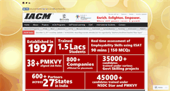 Desktop Screenshot of iacm-india.com